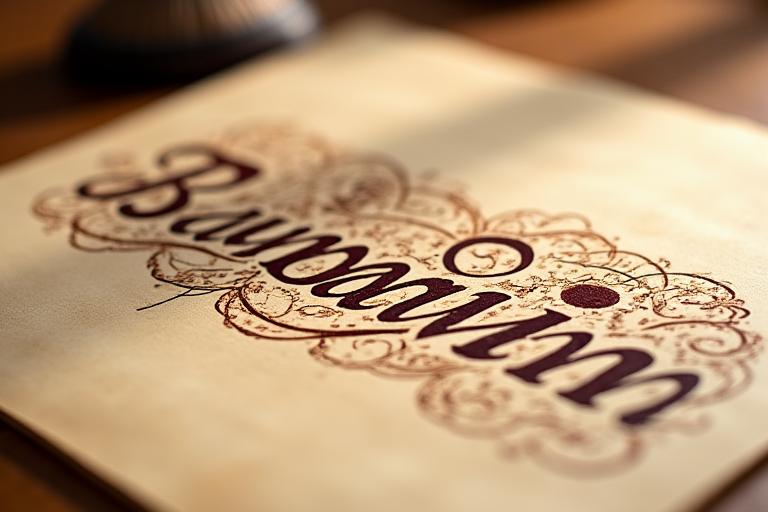 Traditional Baybayin Calligraphy Art